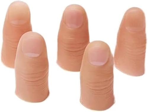 5 Stück/Set Magic Trick Finger Fake Thumb Tips Bühnenshow Prop Prank Magic Kits und Zubehör von Pchnfei