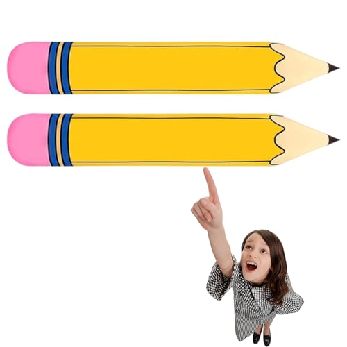 2 Stück Schulanfang Deko, Aufblasbare Bleistift Luftballons Gelb, deko schulanfang junge, Einschulung Deko Und Schulkind Deko, Ideale Partydeko Für Geburtstag Und Feiern, Größe 2 Stück Schulanfang Deko, Aufblasbare Bleistift Luftballons Gelb, deko schulanfang junge, Einschulung Deko Und Schulkind Deko, Ideale Partydeko Für Geburtstag Und Feiern, Größe von PcvGef
