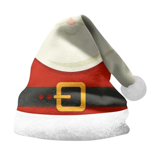 Pdakieyxnd Weihnachtshut, Lustig Nikolausmütze Erwachsene Lang Weihnachts Mütze - Nikolausmütze Plüsch Weihnachtsmann Mütze Kostüm Weihnachtszubehör Santa Hat Für Herren Damen Rosa von Pdakieyxnd