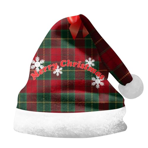 Weihnachtsmütze Schwarz, Lustig Nikolausmütze Erwachsene Lang Weihnachts Mütze - Nikolausmütze Plüsch Weihnachtsmann Mütze Kostüm Weihnachtszubehör Santa Hat Für Herren Damen Marine von Pdakieyxnd