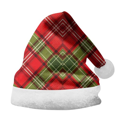 Weihnachtsmütze Schwarz, Lustig Nikolausmütze Erwachsene Lang Weihnachts Mütze - Nikolausmütze Plüsch Weihnachtsmann Mütze Kostüm Weihnachtszubehör Santa Hat Für Herren Damen AG von Pdakieyxnd