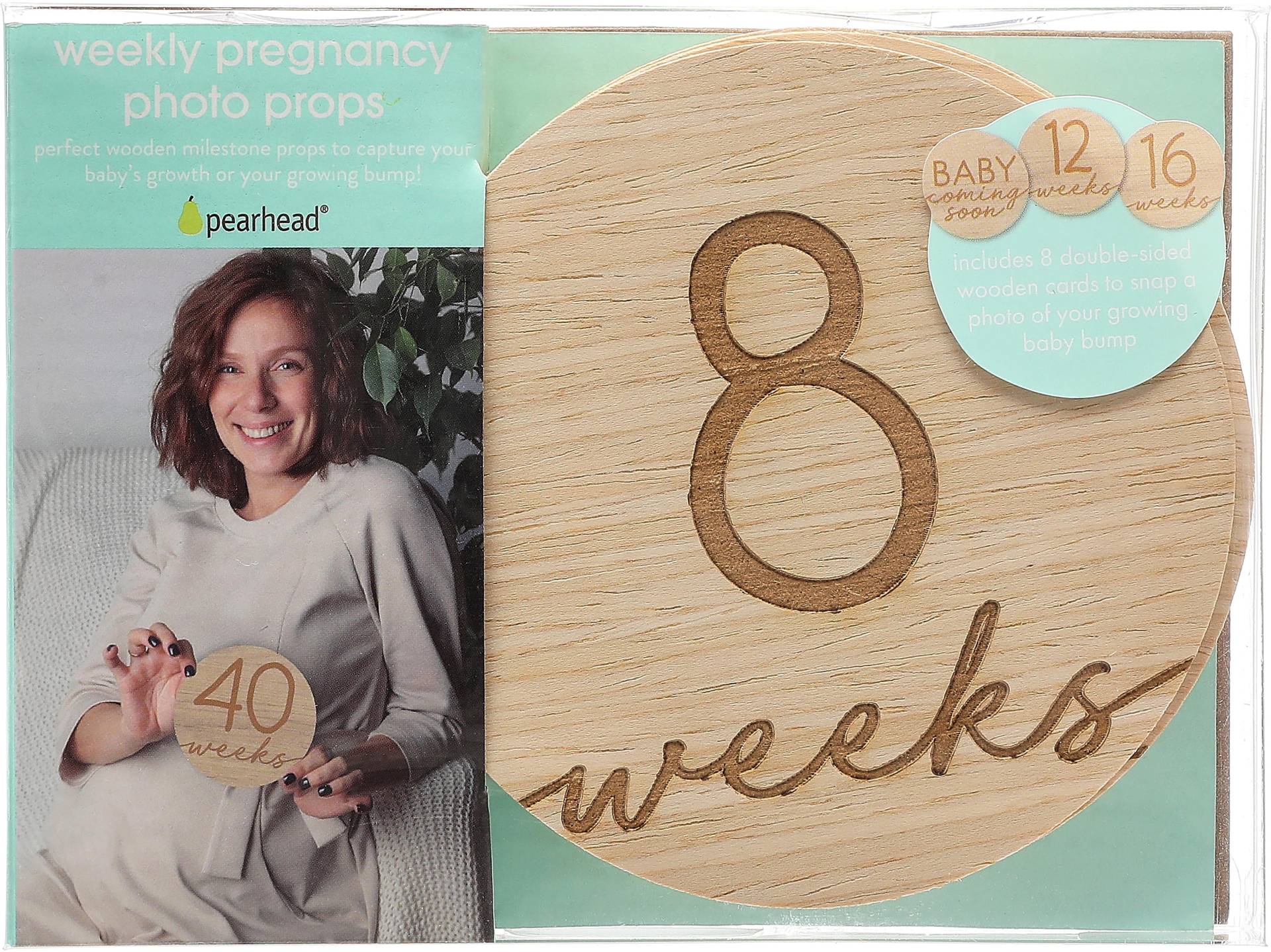 Pearhead Pregnancy Bildkarten, Wood von Pearhead