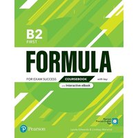 Formula B2 First Coursebook with key & eBook von Pearson Studium