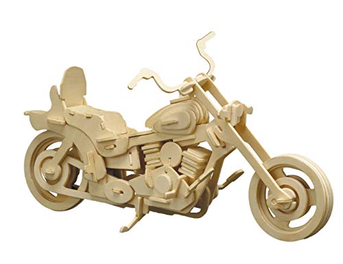 Pebaro 868/2 Tiere Holzbausatz 3D Puzzle Motorrad, Mehrfarbig, 37 x 23 cm von Pebaro