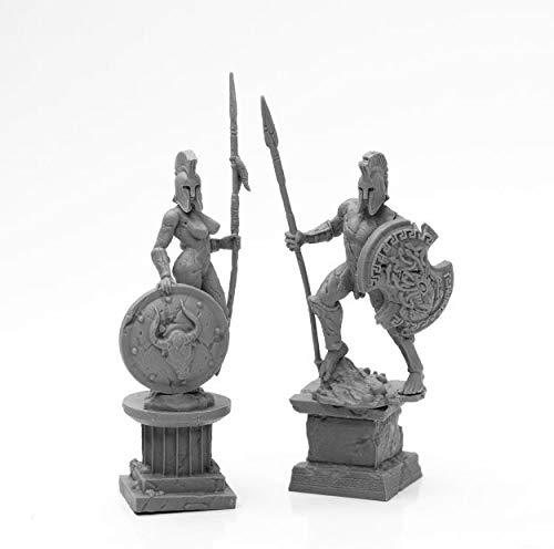 Pechetruite 1 x Amazon and Spartan Living Statues (Stone) - Reaper Bones Miniature zum Rollenspiel Kriegsspiel - 44127 von Pechetruite