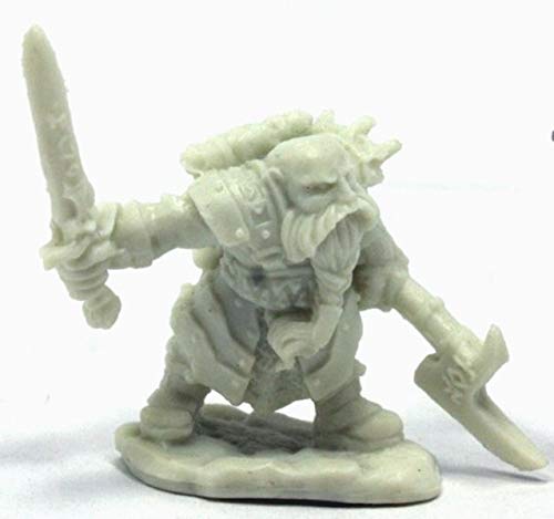 Pechetruite 1 x DURGAM DEEPMUG Hero Dwarf - Reaper Bones Miniature zum Rollenspiel Kriegsspiel - 77400 von Pechetruite