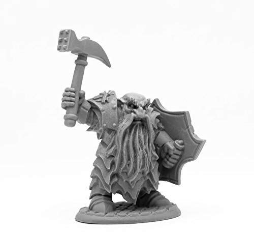 Pechetruite 1 x Enlarged Dark Dwarf Smiter - Reaper Bones Miniature zum Rollenspiel Kriegsspiel - 44109 von Pechetruite