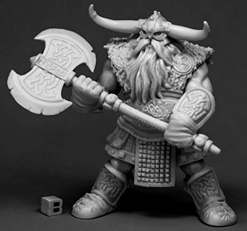 Pechetruite 1 x Frost Giant Bodyguard 2H Axe - Reaper Bones Miniature zum Rollenspiel Kriegsspiel - 77544 von Reaper