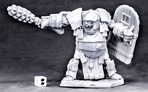 Pechetruite 1 x OGRE Chieftain - Reaper Bones Miniature zum Rollenspiel Kriegsspiel - 77566 von Pechetruite