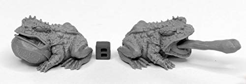 Pechetruite 2 x Giant Frogs - Reaper Bones Miniature zum Rollenspiel Kriegsspiel - 44024 von Pechetruite