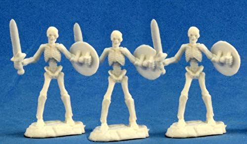 Pechetruite 3 x Skeleton Warrior Sword - Reaper Bones Miniature zum Rollenspiel Kriegsspiel - 77242 von Reaper