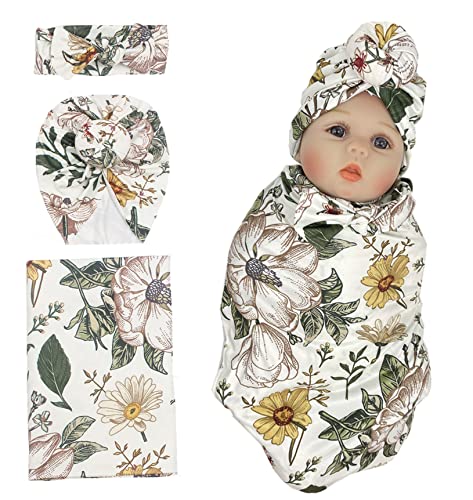 Pedolltree Reborn Babypuppenzubehör Kleidung Decke Swaddle 3-teiliges Set für 45,7-61 cm Reborn Puppe Neugeborene von Pedolltre