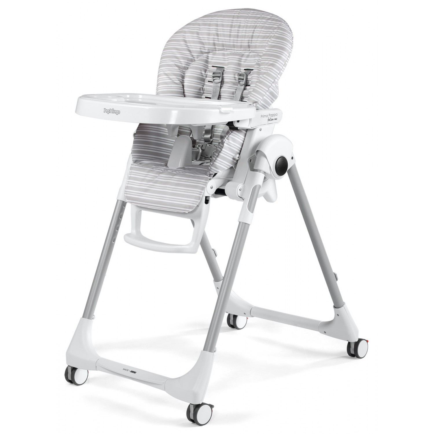 Peg-pérego Prima Pappa Follow Me Linear Grey Hochstuhl Unisex von Peg Perego