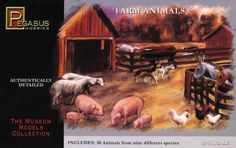 30 Farm-Tiere von Pegasus Hobbies