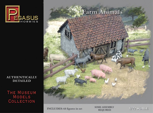 64 verschiedene Farmtiere von Pegasus Hobbies