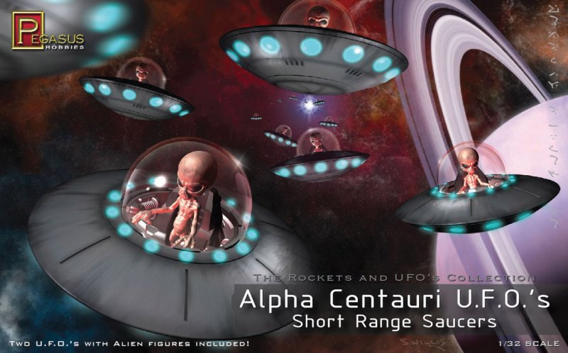 Alpha Centauri UFO (2 per Box) von Pegasus Hobbies