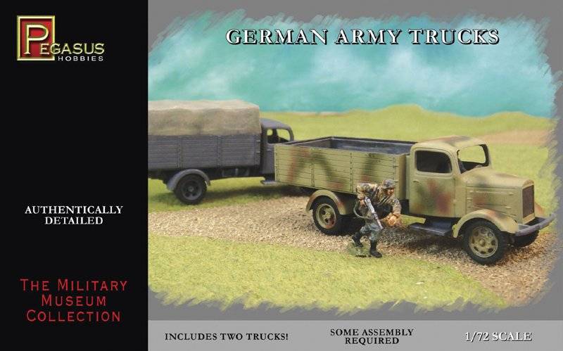 German Army Trucks WW II (2 per box) von Pegasus Hobbies