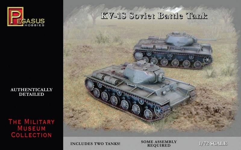 KV-1S Soviet Battle Tank (2 per box) von Pegasus Hobbies