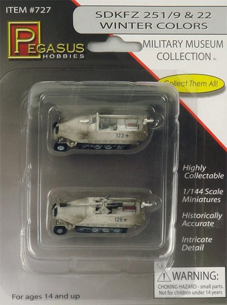 SdKFZ 251/9 & 22, Wintertarnung von Pegasus Hobbies