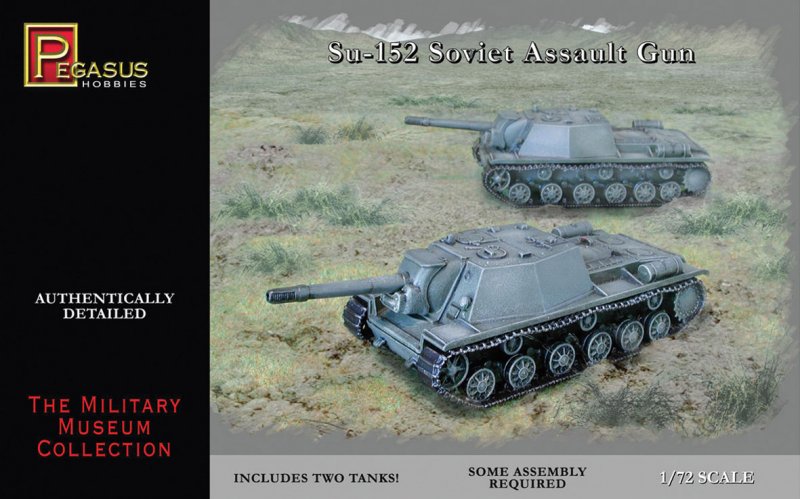 Su-152 Soviet Assault Gun (2 per box) von Pegasus Hobbies