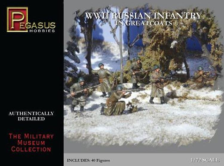 WWII: Russische Infanterie in grünen Mänteln von Pegasus Hobbies