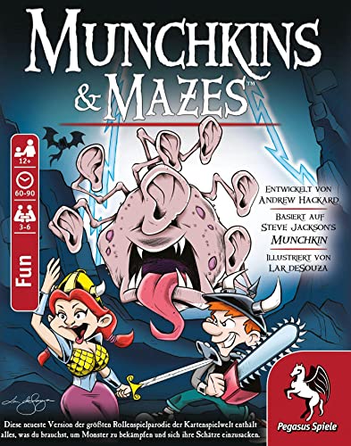 Pegasus Spiele 17023G Munchkins & Mazes, Rot, Blau, Grün, Gelb von Pegasus Spiele