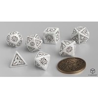 Pegasus QWOWGE3T - The Witcher Dice Set: Geralt  The White Wolf, 7 Würfel von Pegasus Spiele