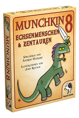 Pegasus Spiele 17218G - Munchkin 8, Echsenmenschen & Zentauren, Weiß von Pegasus Spiele