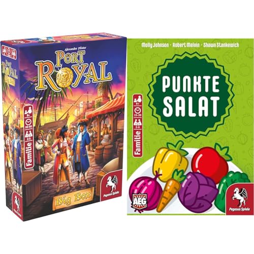 Pegasus Spiele 18148G - Port Royal Big Box & 18340G - Punktesalat von Pegasus Spiele