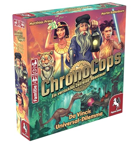 Pegasus Spiele 18191G ChronoCops – Da Vincis Universal-Dilemma Kartenspiele, M von Pegasus Spiele