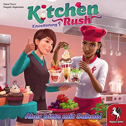 Pegasus Spiele 51228G - Kitchen Rush: Aber bitte mit Sahne! [Erweiterung] von Pegasus Spiele