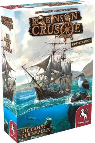 Pegasus Spiele 51946G - Robinson Crusoe Die Fahrt der Beagle (Erweiterung), Medium von Pegasus Spiele