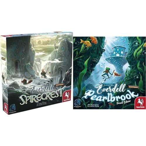 Pegasus Spiele 57603G Everdell: Spirecrest & 57604G Everdell: Pearlbrook, 2. Edition (deutsche Ausgabe), M von Pegasus Spiele