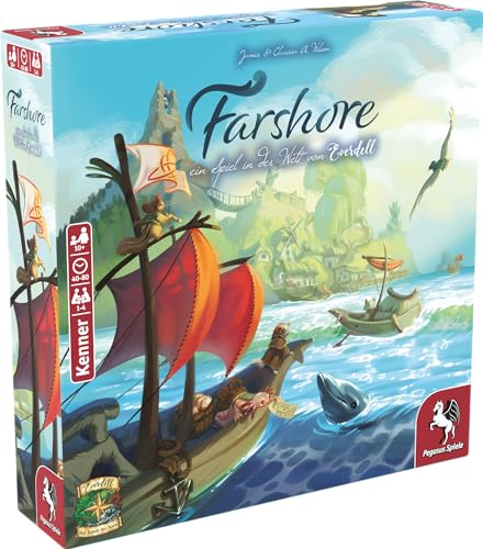 Pegasus Spiele 57611G Farshore – Ein Spiel in der Welt von Everdell, Einheitsgröße von Pegasus Spiele