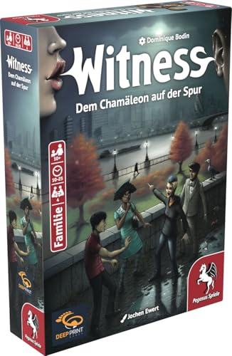 Pegasus Spiele 57817G Witness – Dem Chamäleon auf der Spur (Deep Print Games) von Pegasus Spiele