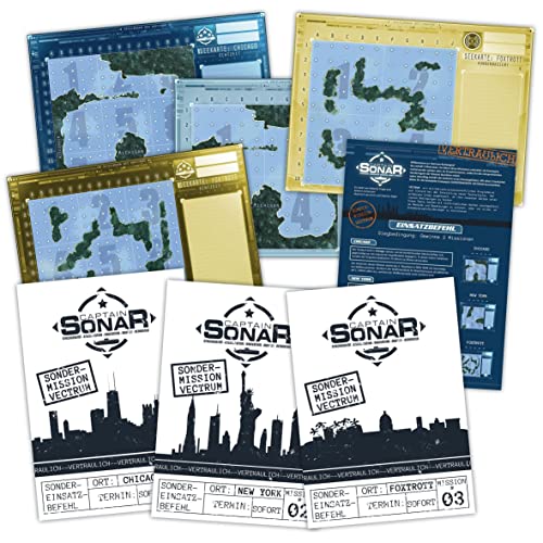 Pegasus Spiele 90006G Captain Sonar: Mission Vectrum [Mini-Erweiterung] von Pegasus Spiele