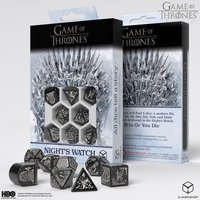 Q-Workshop QW097751 - Game of Thrones, Nights Watch Dice Set, 8-teilig Q-Workshop QW097751 - Game of Thrones, Nights Watch Dice Set, 8-teilig von Pegasus