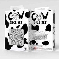 Q-Workshop QWO98024 - Cow Dice Set: MOOzilla white/black, Kuh-Würfelset, 7-teilig Q-Workshop QWO98024 - Cow Dice Set: MOOzilla white/black, Kuh-Würfelset, 7-teilig von Pegasus