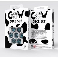 Q-Workshop QWO98031 - Cow Dice Set: MOOlissa black/blue, Kuh-Würfelset, 7-teilig Q-Workshop QWO98031 - Cow Dice Set: MOOlissa black/blue, Kuh-Würfelset, 7-teilig von Pegasus
