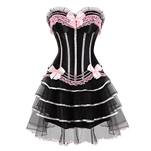 Pelziges Kostüm Cosplay Cosplay Mittelalter Damen Länge Vintage Gothic (L) von PeiHome