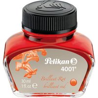 PELIKAN 301036 Pelikan Tinte 4001®, Brillant-Rot, 30 ml im Glas von Pelikan