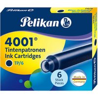 PELIKAN 301184 Pelikan Tintenpatronen 4001®, Blau-Schwarz, 6 Stück von Pelikan