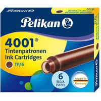 PELIKAN 311928 Pelikan Tintenpatronen 4001®, Braun, 6 Stück von Pelikan