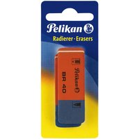 PELIKAN 619932 Radierer BR40 aus Kautschuk Blisterverpackung mit 2 Stück von Pelikan