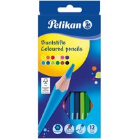 PELIKAN 724005 Pelikan Buntstifte sechseckige Holzstifte Packung mit 12 Farben von Pelikan