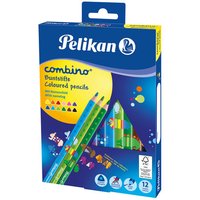 PELIKAN 811194 Pelikan Buntstifte combino® dreieckig, dick, 12 Farben von Pelikan