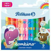 PELIKAN 814553 Pelikan Filzstift combino® super, 9 Farben von Pelikan