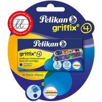 PELIKAN 960559 Pelikan Tintenpatronen Griffix® Blisterverpackung mit 2 x 5 bunt bedruckten Großraum-Patronen Königsblau von Pelikan