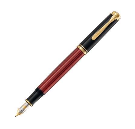 Pelikan Füllfederhalter Souverän M400 Schwarz-Rot M von Pelikan