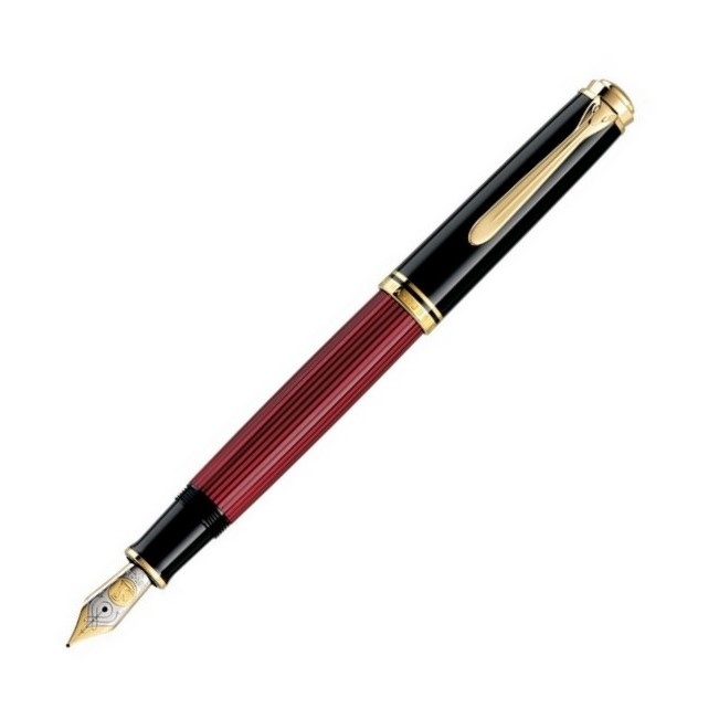 Pelikan Füllfederhalter Souverän M800 Schwarz-Rot M von Pelikan